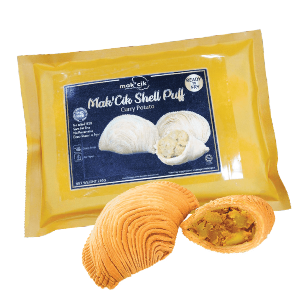 Mak'Cik Shell Curry Puff - Curry Potato 250gm-min